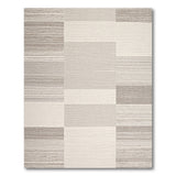 Modern Grey Block Stripe Area Rug