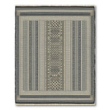 Black White Geometric Tribal No. 5 Area Rug
