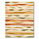 Southwestern Earth Tone Striped Area Rug
