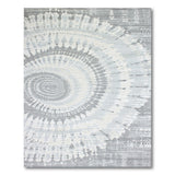 Swirling Grey Abstract Grey Area Rug