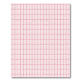 Pastel Pink Grid Geometric Area Rug