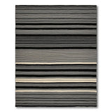 Bold Black White Striped No. 9 Area Rug