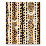 Exotic Ocelot Stripe Pattern Area Rug