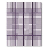 Purple Grid Geometric Area Rug