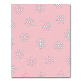 Whimsical Pink Snowflakes Area Rug