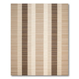 Beige and Neutral Beige Striped Geometric Area Rug