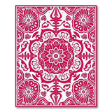 Pink Ornate Pink Floral Medallion Persian Rug