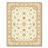 Ivory Traditional Persian Ivory Traditional Persian Floral Area Rug