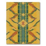 Vibrant Yellow Southwestern Geometric Area Rug