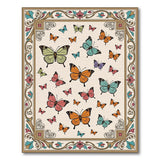 Ornate Multicolor Butterflies Area Rug