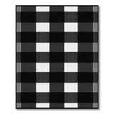 Classic Black White Checkered Farmhouse Rug