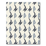 Grey Abstract Geometric Pattern Area Rug