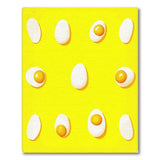 Sunny Side Up Eggs Yellow Area Rug