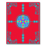 Multi-color and Patterns Ornate Red Persian Medallion Rug