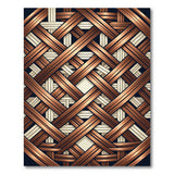 Bronze Woven Geometric Area Rug