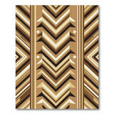 Brown Tan Southwestern Zigzag Area Rug