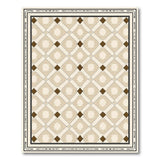 Geometric Modern Beige Geometric Diamond Area Rug