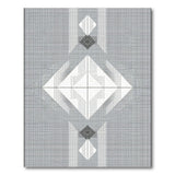Southwestern Grey Southwestern Diamond Geometric Rug