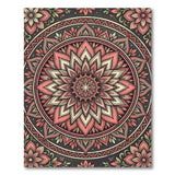 Pink Vintage Pink Mandala Floral Area Rug