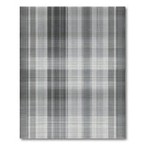 Black and White Black White Geometric Plaid Area Rug