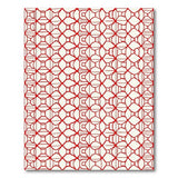 Bold Geometric Modern Bold Red Geometric Lattice Area Rug