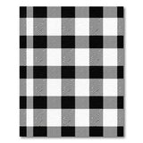 Geometric Modern Black White Buffalo Check Area Rug