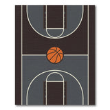 Modern Basketball Court Area Rug