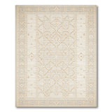 Beige Heritage Tribal Area Rug with Lattice Design