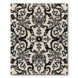 Floral Vintage Black and White Black White Floral Vintage Area Rug