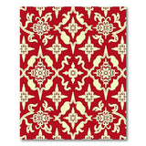 Elegant Red Persian Floral Traditional Persian Area Rug