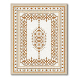 Ornate Gold Heritage Tribal Rug