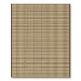 Tan Brown Woven Plaid Area Rug