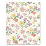 Pastel Daisy Tulip Floral Rug