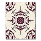 Purple Purple Mandala Floral Area Rug