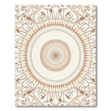 Ornate Beige Mandala Floral Area Rug
