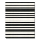 Bold Black White Striped No. 46 Area Rug