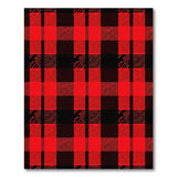 Distressed Red Black Buffalo Plaid Area Rug