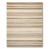 Tan Beige Striped Woven Area Rug