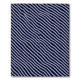 Blue and Teal Navy Blue Zigzag Geometric Area Rug