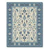 Traditional Persian Blue Floral Persian Area Rug