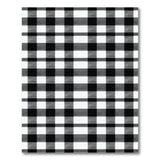Black and White Geometric Modern Black White Gingham Check Area Rug