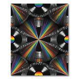 Rainbow Vinyl Records Area Rug