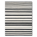 Black and White Horizontal Stripe Bold Black White Horizontal Stripe Area Rug