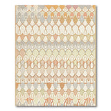 Beige Geometric Oval Pattern Area Rug