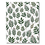 Green Lush Green Leaf Pattern Area Rug