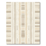 Beige and Neutral Textured Beige Vertical Stripe Area Rug