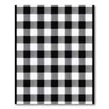 Distressed Vintage Distressed Black White Buffalo Check Area Rug