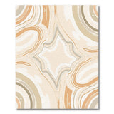 Beige Abstract Marble Wave Area Rug