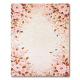 Blush Pink Rose Floral Vintage Rug
