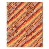 Orange Adventure Icons Washable Area Rug